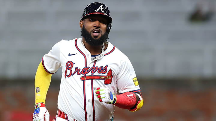 Ozuna ha tenido problemas para correr las bases 