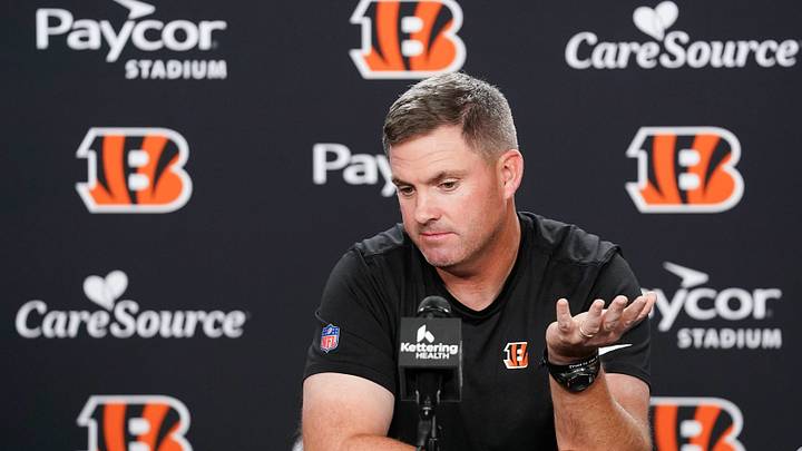 Cincinnati Bengals head coach Zac Taylor speaks to media during a press conference at Paycor Stadium, Monday, Oct. 5, 2026, in downtown Cincinnati. Cincinnati Bengals head coach Zac Taylor speaks to media during a press conference at Paycor Stadium, Monday, Oct. 5, 2026, in downtown Cincinnati.