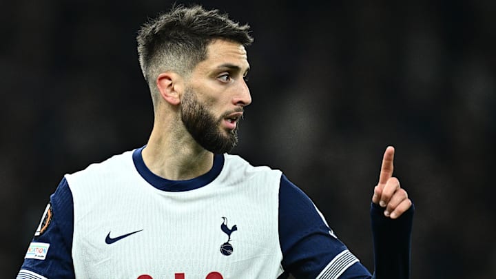 Rodrigo Bentancur in Europa League action for Tottenham Rodrigo Bentancur in Europa League action for Tottenham