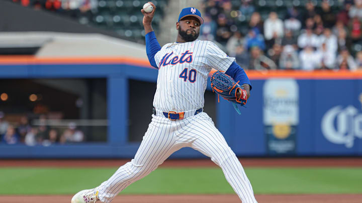 May 12, 2024; New York City, New York, USA; New York Mets starting pitcher Luis Severino (40)