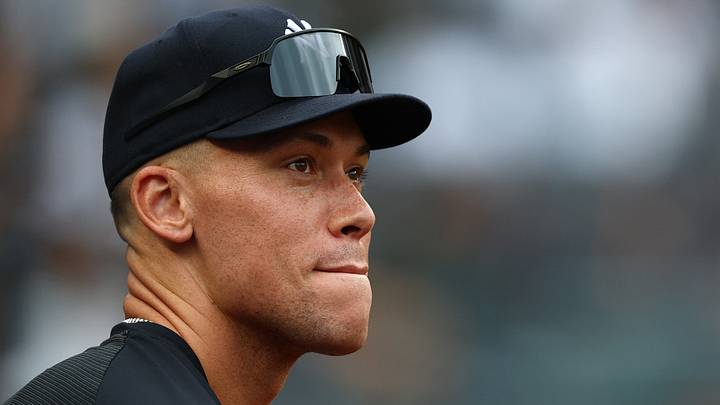Aug 30, 2026: New York Yankees outfielder Aaron Judge (99) looks on from the dugout during the eighth inning against the Boston Red Sox at Yankee Stadium. Credit: Vincent Carchietta-Imagn Images Aug 30, 2026: New York Yankees outfielder Aaron Judge (99) looks on from the dugout during the eighth inning against the Boston Red Sox at Yankee Stadium. Credit: Vincent Carchietta-Imagn Images