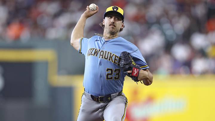 May 30, 2026; Houston, Texas, USA; Milwaukee Brewers starting pitcher Brandon Sproat (23) delivers a pitch during the second inning against the Houston Astros at Daikin Park. Mandatory Credit: Troy Taormina-Imagn Images May 30, 2026; Houston, Texas, USA; Milwaukee Brewers starting pitcher Brandon Sproat (23) delivers a pitch during the second inning against the Houston Astros at Daikin Park. Mandatory Credit: Troy Taormina-Imagn Images