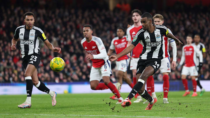 Alexander Isak scored in Newcastle's victory at the Emirates