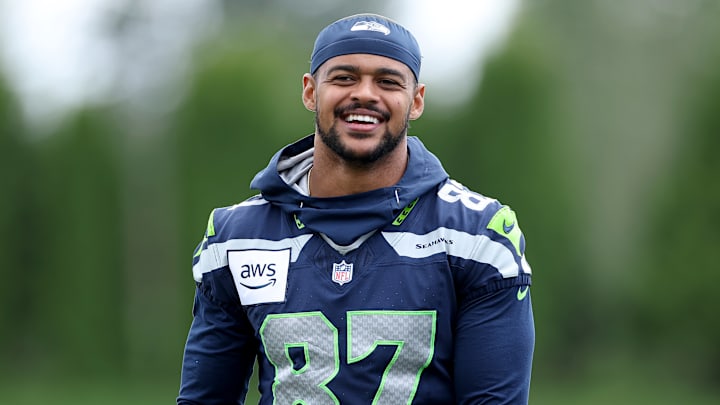 Seattle Seahawks former tight end Noah Fant Seattle Seahawks former tight end Noah Fant