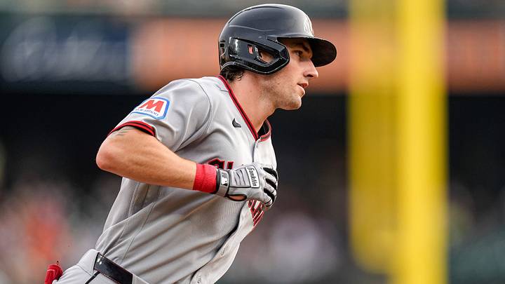 Cleveland Guardians right fielder Chase DeLauter (24) celebrates a one run home run against Detroit Tigers during the third inning at Comerica Park in Detroit on Tuesday, August 11, 2026. Cleveland Guardians right fielder Chase DeLauter (24) celebrates a one run home run against Detroit Tigers during the third inning at Comerica Park in Detroit on Tuesday, August 11, 2026.
