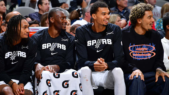 Devin Vassell, Bismack Biyombo, Jeremy Sochan, Victor Wembanyama