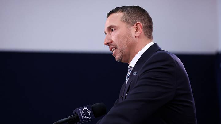 Matt Campbell is announced as the Penn State Nittany Lions new head coach during a press conference at Beaver Stadium. Matt Campbell is announced as the Penn State Nittany Lions new head coach during a press conference at Beaver Stadium.