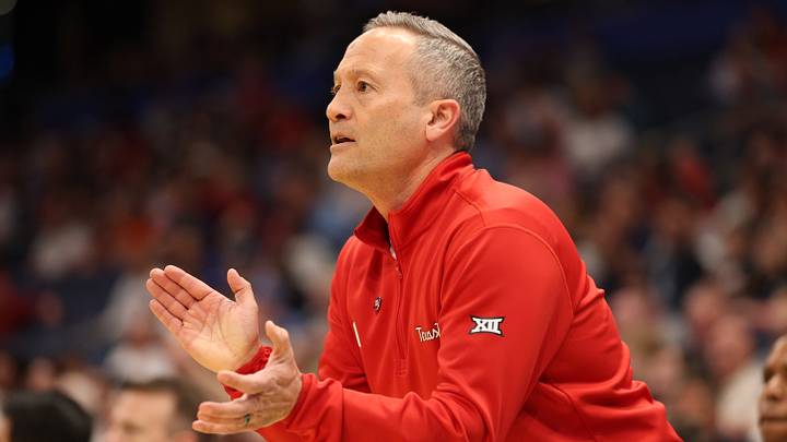 Mar 20, 2026; Tampa, FL, USA; Texas Tech Red Raiders head coach Grant McCasland in the first half against the Akron Zips during a first round game of the men's 2026 NCAA Tournament at Benchmark International Arena. Mandatory Credit: Nathan Ray Seebeck-Imagn Images Mar 20, 2026; Tampa, FL, USA; Texas Tech Red Raiders head coach Grant McCasland in the first half against the Akron Zips during a first round game of the men's 2026 NCAA Tournament at Benchmark International Arena. Mandatory Credit: Nathan Ray Seebeck-Imagn Images