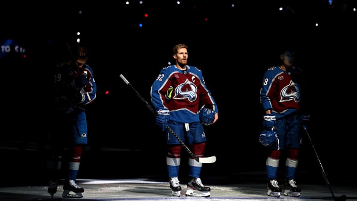 Gabe Landeskog was introduced for the first time in three years ahead of Avalanche-Stars Game 3. Gabe Landeskog was introduced for the first time in three years ahead of Avalanche-Stars Game 3.