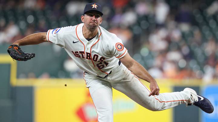 Apr 14, 2026; Houston, Texas, USA; Houston Astros starting pitcher Colton Gordon (61) delivers a pitch during the second inning against the Colorado Rockies at Daikin Park. Mandatory Credit: Troy Taormina-Imagn Images Apr 14, 2026; Houston, Texas, USA; Houston Astros starting pitcher Colton Gordon (61) delivers a pitch during the second inning against the Colorado Rockies at Daikin Park. Mandatory Credit: Troy Taormina-Imagn Images