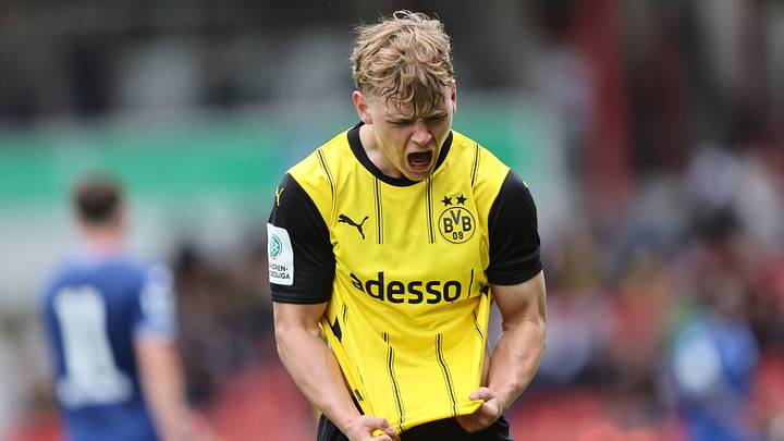 Cole Campbell during his Borussia Dortmund days playing in the German U19 Championship Final. Cole Campbell during his Borussia Dortmund days playing in the German U19 Championship Final.