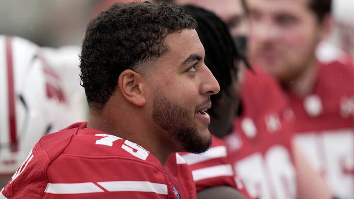 Wisconsin offensive lineman Emerson Mandell. Wisconsin offensive lineman Emerson Mandell.