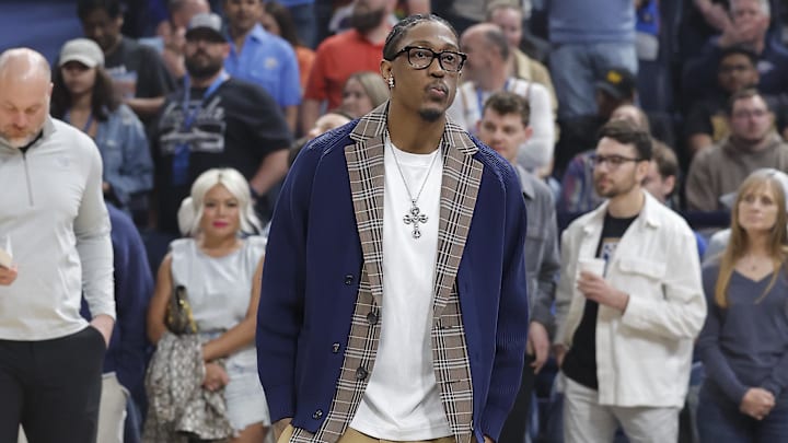 Feb 27, 2026; Oklahoma City, Oklahoma, USA; Oklahoma City Thunder guard/forward Jalen Williams outfit for a game against the Denver Nuggets at Paycom Center. Mandatory Credit: Alonzo Adams-Imagn Images