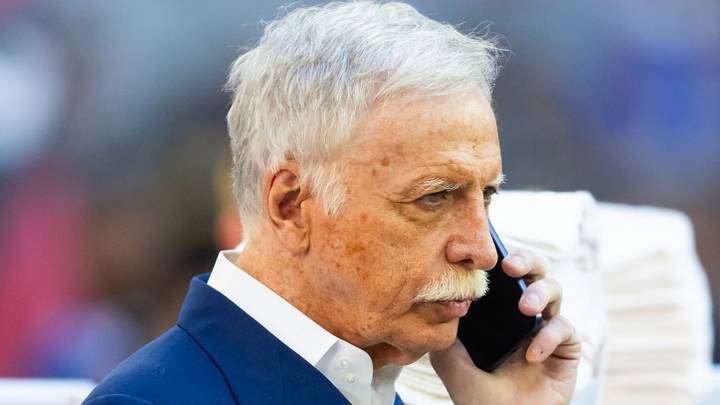 Dec 7, 2025; Glendale, Arizona, USA; Los Angeles Rams owner Stan Kroenke in attendance against the Arizona Cardinals at State Farm Stadium. Mandatory Credit: Mark J. Rebilas-Imagn Images Dec 7, 2025; Glendale, Arizona, USA; Los Angeles Rams owner Stan Kroenke in attendance against the Arizona Cardinals at State Farm Stadium. Mandatory Credit: Mark J. Rebilas-Imagn Images