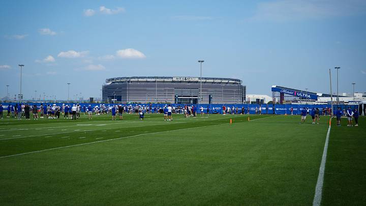 MetLife Stadium during the New York Giants training camp at Quest Diagnostics Training Center, Aug 10, 2026, East Rutherford, NJ, USA. MetLife Stadium during the New York Giants training camp at Quest Diagnostics Training Center, Aug 10, 2026, East Rutherford, NJ, USA.
