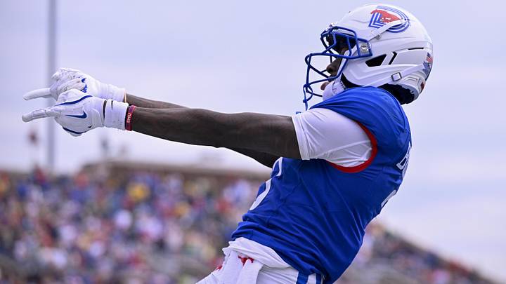 SMU Mustangs wide receiver Romello Brinson. SMU Mustangs wide receiver Romello Brinson.