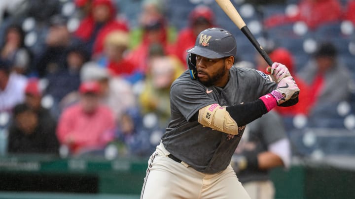 Sep 24, 2023; Washington, District of Columbia, USA; Washington Nationals first baseman Dominic