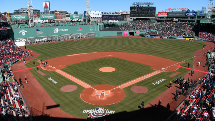 Mar 30, 2023; Boston, Massachusetts, USA; A general view of Fenway Park before a game between the Boston Red Sox and the Baltimore Orioles at Fenway Park. Mandatory Credit: Eric Canha-USA TODAY Sports Mar 30, 2023; Boston, Massachusetts, USA; A general view of Fenway Park before a game between the Boston Red Sox and the Baltimore Orioles at Fenway Park. Mandatory Credit: Eric Canha-USA TODAY Sports