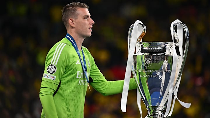 Andriy Lunin, vainqueur de la Ligue des Champions avec le Real Madrid