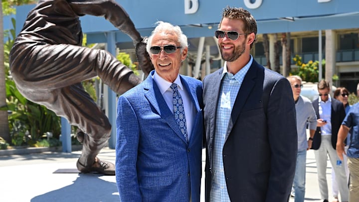 Koufax (left) and Kershaw (right) developed a friendship outside of baseball during Kershaw’s years in Los Angeles.