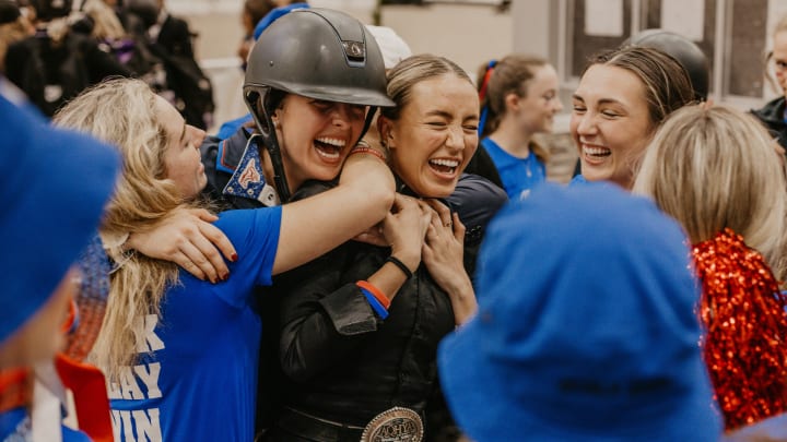 SMU had plenty to celebrate on Saturday as the Mustangs clinched their second straight NCEA dual discipline championship with a win over their rivals, TCU. 