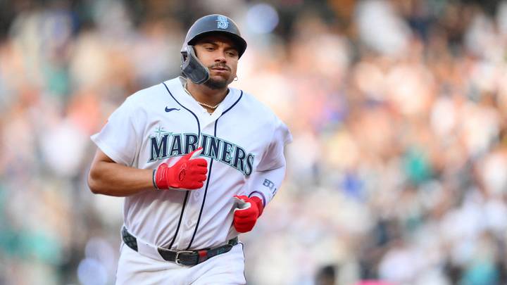 Aug 8, 2026; Seattle, Washington, USA; Seattle Mariners first baseman Josh Naylor (12) runs the bases after hitting a home run against the Tampa Bay Rays during the second inning at T-Mobile Park. Mandatory Credit: Steven Bisig-Imagn Images Aug 8, 2026; Seattle, Washington, USA; Seattle Mariners first baseman Josh Naylor (12) runs the bases after hitting a home run against the Tampa Bay Rays during the second inning at T-Mobile Park. Mandatory Credit: Steven Bisig-Imagn Images