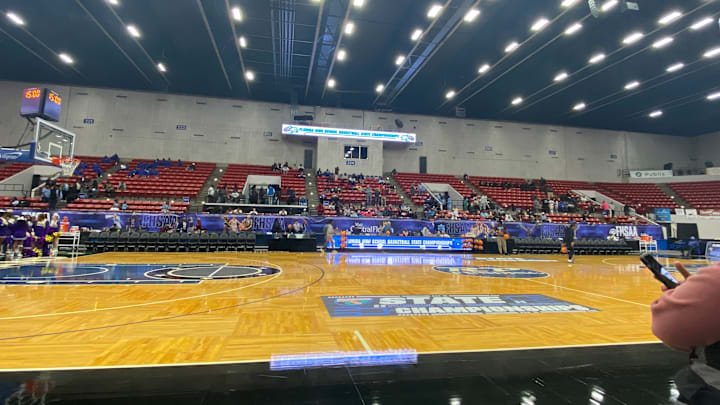 RP Funding Center prepares for the 5 p.m. semifinal.