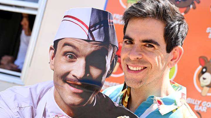 Eli Roth at Eli Roth's 'Ice Cream Man' Photo Call during CinemaCon 2026, the official convention of Cinema United, at The Dolby Colosseum at Caesars P
