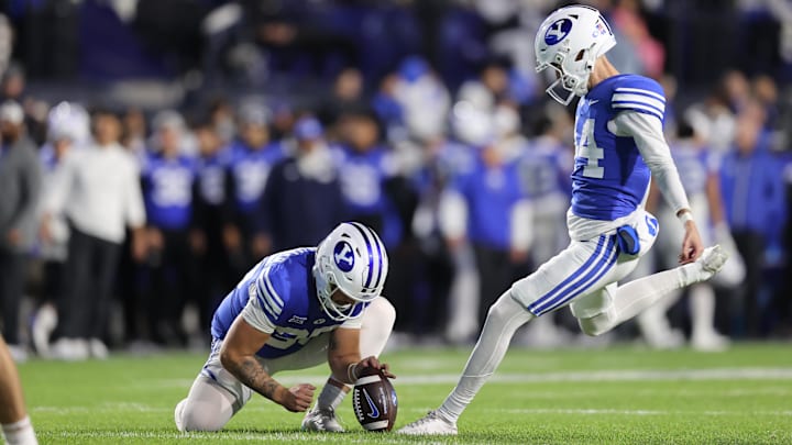 Brigham Young Cougars place kicker Will Ferrin Brigham Young Cougars place kicker Will Ferrin