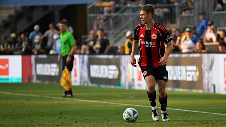 Elias Baum im Trikot von Eintracht Frankfurt Elias Baum im Trikot von Eintracht Frankfurt