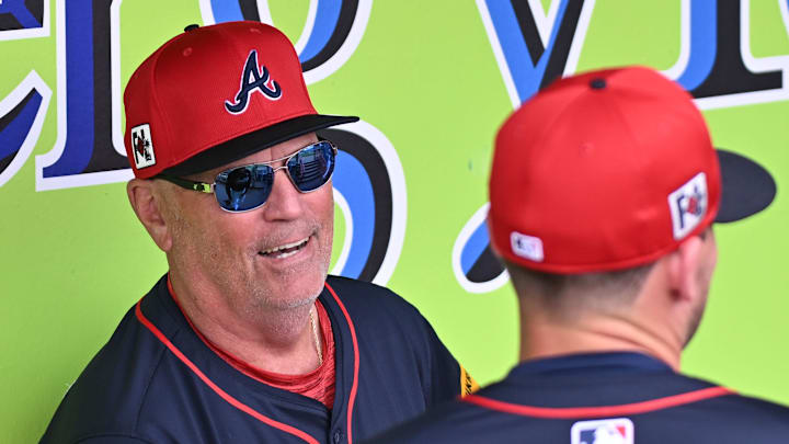 Atlanta Braves manager Brian Snitker Atlanta Braves manager Brian Snitker