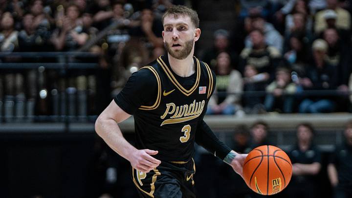 Purdue Boilermakers guard Braden Smith (3) dribbles the ball. Purdue Boilermakers guard Braden Smith (3) dribbles the ball.