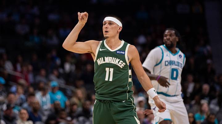 Oct 11, 2026; Charlotte, North Carolina, USA; Milwaukee Bucks guard Tyler Herro (11) watches his shot against the Charlotte Hornets during the third quarter at Spectrum Center. Mandatory Credit: Scott Kinser-Imagn Images Oct 11, 2026; Charlotte, North Carolina, USA; Milwaukee Bucks guard Tyler Herro (11) watches his shot against the Charlotte Hornets during the third quarter at Spectrum Center. Mandatory Credit: Scott Kinser-Imagn Images