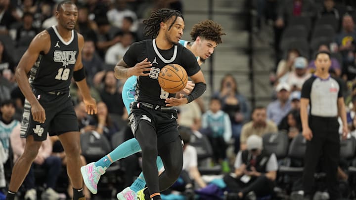 San Antonio Spurs guard Stephon Castle is a solid prop target on Sunday.