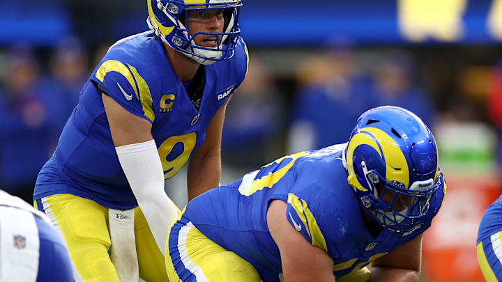 Buffalo Bills v Los Angeles Rams, Matthew Stafford, Beaux Limmer
