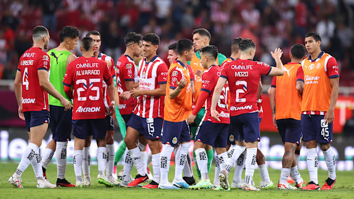 Jugadores de las Chivas.
