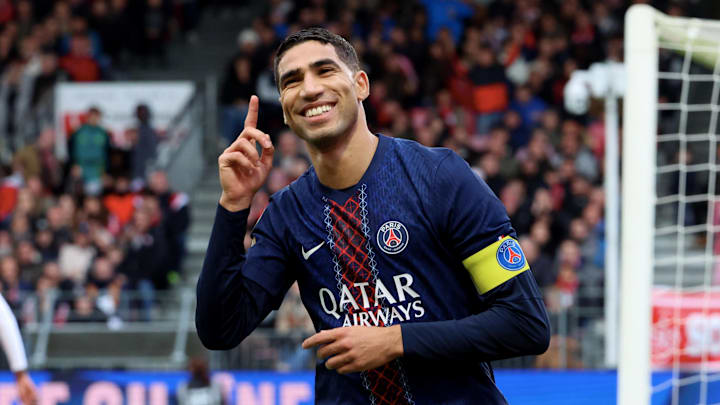 Achraf Hakimi et le PSG affrontent l'OGC Nice ce samedi en Ligue 1
