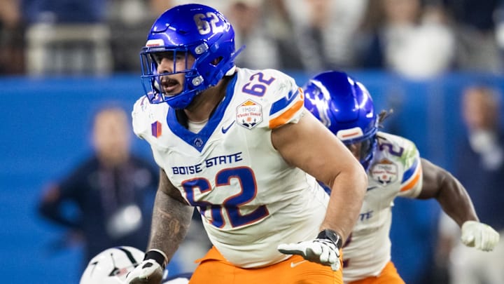 Boise State Broncos offensive lineman Roger Carreon. Boise State Broncos offensive lineman Roger Carreon.