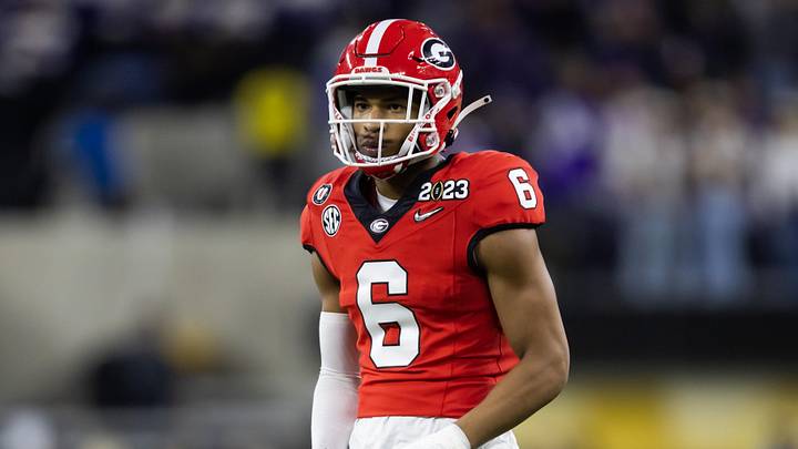 Jan 9, 2023; Inglewood, CA, USA; Georgia Bulldogs defensive back Daylen Everette (6) against the TCU Horned Frogs during the CFP national championship game at SoFi Stadium. Mandatory Credit: Mark J. Rebilas-Imagn Images Jan 9, 2023; Inglewood, CA, USA; Georgia Bulldogs defensive back Daylen Everette (6) against the TCU Horned Frogs during the CFP national championship game at SoFi Stadium. Mandatory Credit: Mark J. Rebilas-Imagn Images