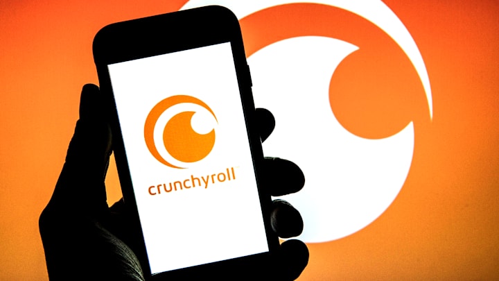 In this photo illustration a Crunchyroll Inc. logo seen...