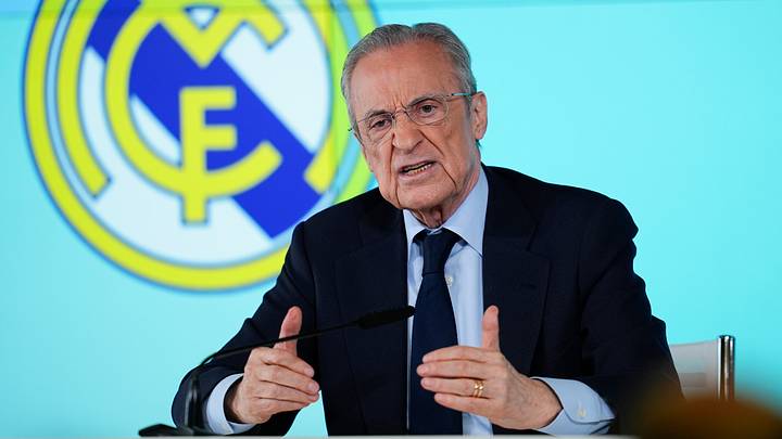 Florentino Perez Of Real Madrid Press Conference
