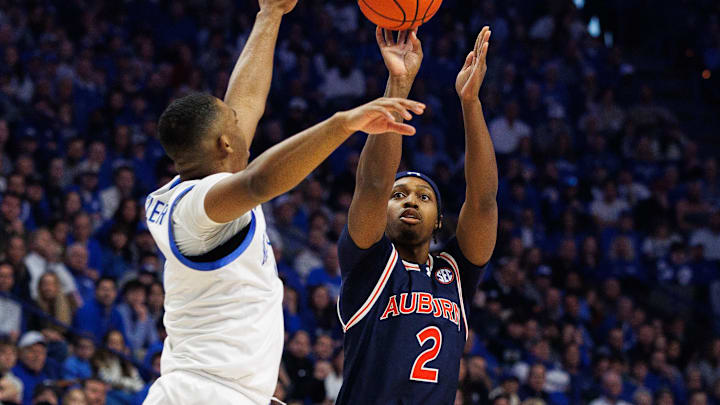 Auburn Tigers guard Denver Jones was injured after 8 minutes in Auburn's 94-78 win over the Kentucky Wildcats. Auburn Tigers guard Denver Jones was injured after 8 minutes in Auburn's 94-78 win over the Kentucky Wildcats.