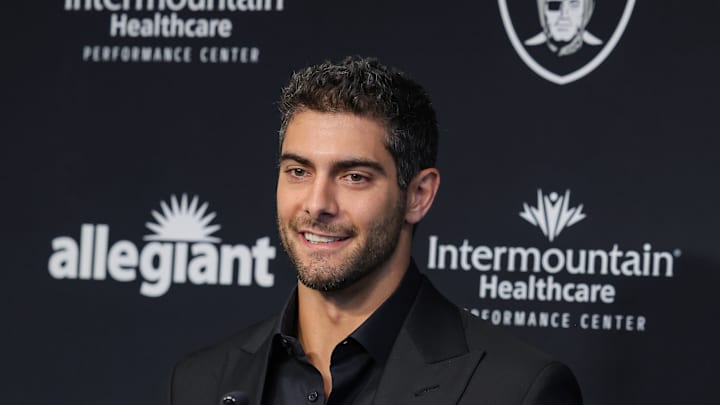 Las Vegas Raiders Introduce Jimmy Garoppolo