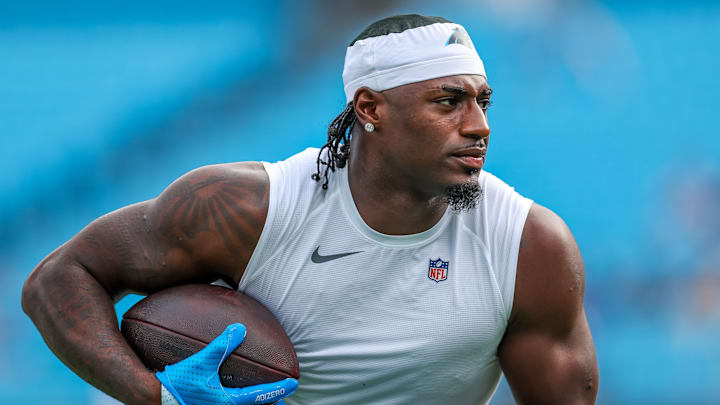 Carolina Panthers wide receiver Xavier Legette