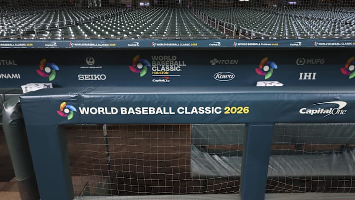 Mar 6, 2026; Houston, TX, United States; General view of the third base dugout at Daikin Park before the game between Great Britain and Mexico. Mandatory Credit: Troy Taormina-Imagn Images