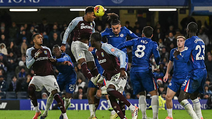 Ollie Watkins’ (top) towering header gave Aston Villa all three points at Stamford Bridge.