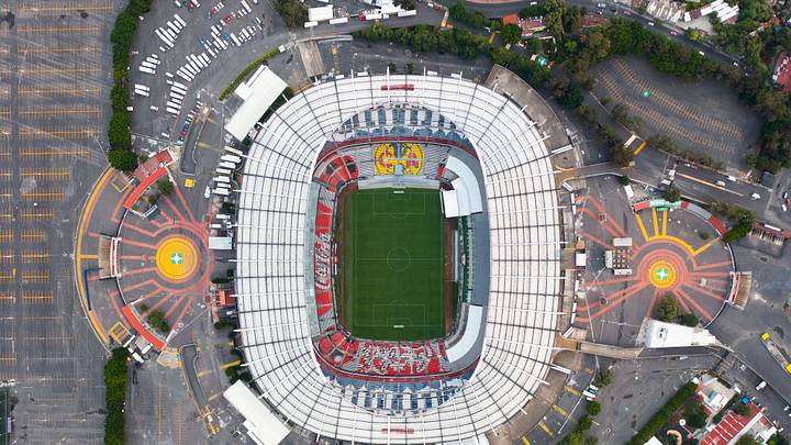 Imagen aérea del Estadio Azteca