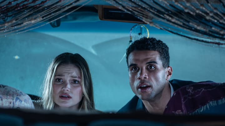 Olivia Holt as Ally and Mason Gooding as Jay in Screen Gems and Spyglass Media Group's HEART EYES