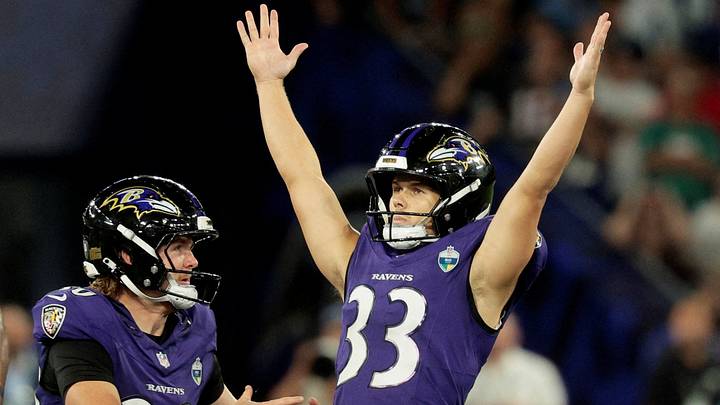 Football - NFL - Baltimore Ravens v Dallas Cowboys - Estadio Maracana, Rio de Janeiro, Brazil - September 27, 2026 Baltimore Ravens' Tyler Loop celebrates after kicking a field goal to win the game REUTERS/Brian Snyder TPX IMAGES OF THE DAY Football - NFL - Baltimore Ravens v Dallas Cowboys - Estadio Maracana, Rio de Janeiro, Brazil - September 27, 2026 Baltimore Ravens' Tyler Loop celebrates after kicking a field goal to win the game REUTERS/Brian Snyder TPX IMAGES OF THE DAY