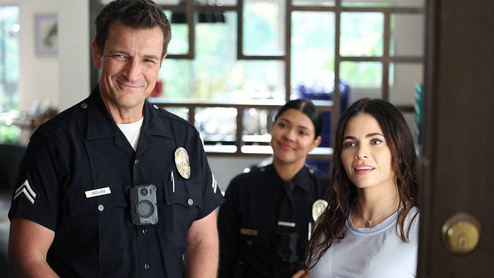 THE ROOKIE - ABC. NATHAN FILLION, LISSETH CHAVEZ, JENNA DEWAN